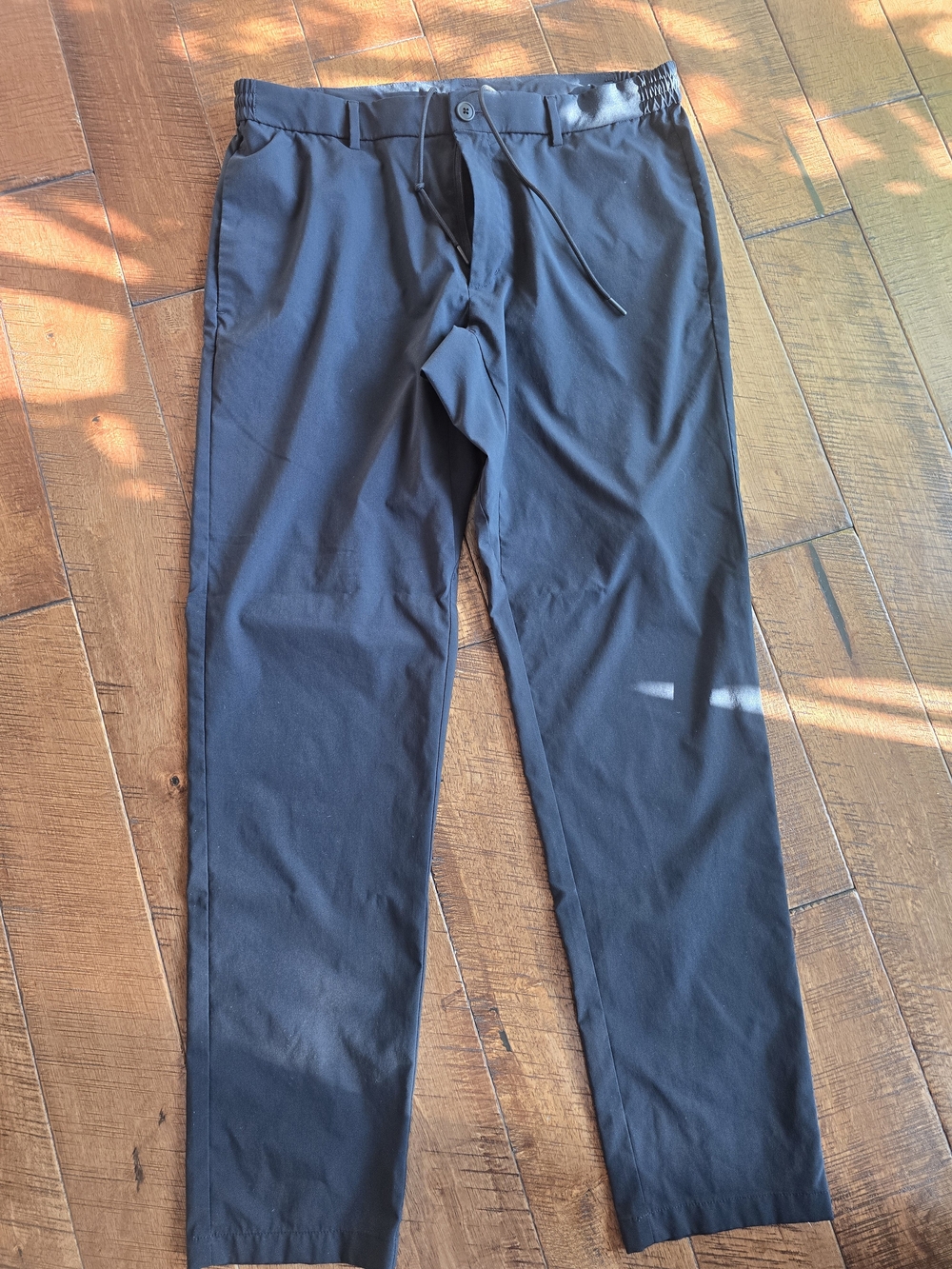 Theory Black Women's Pants with Drawstring Waist
